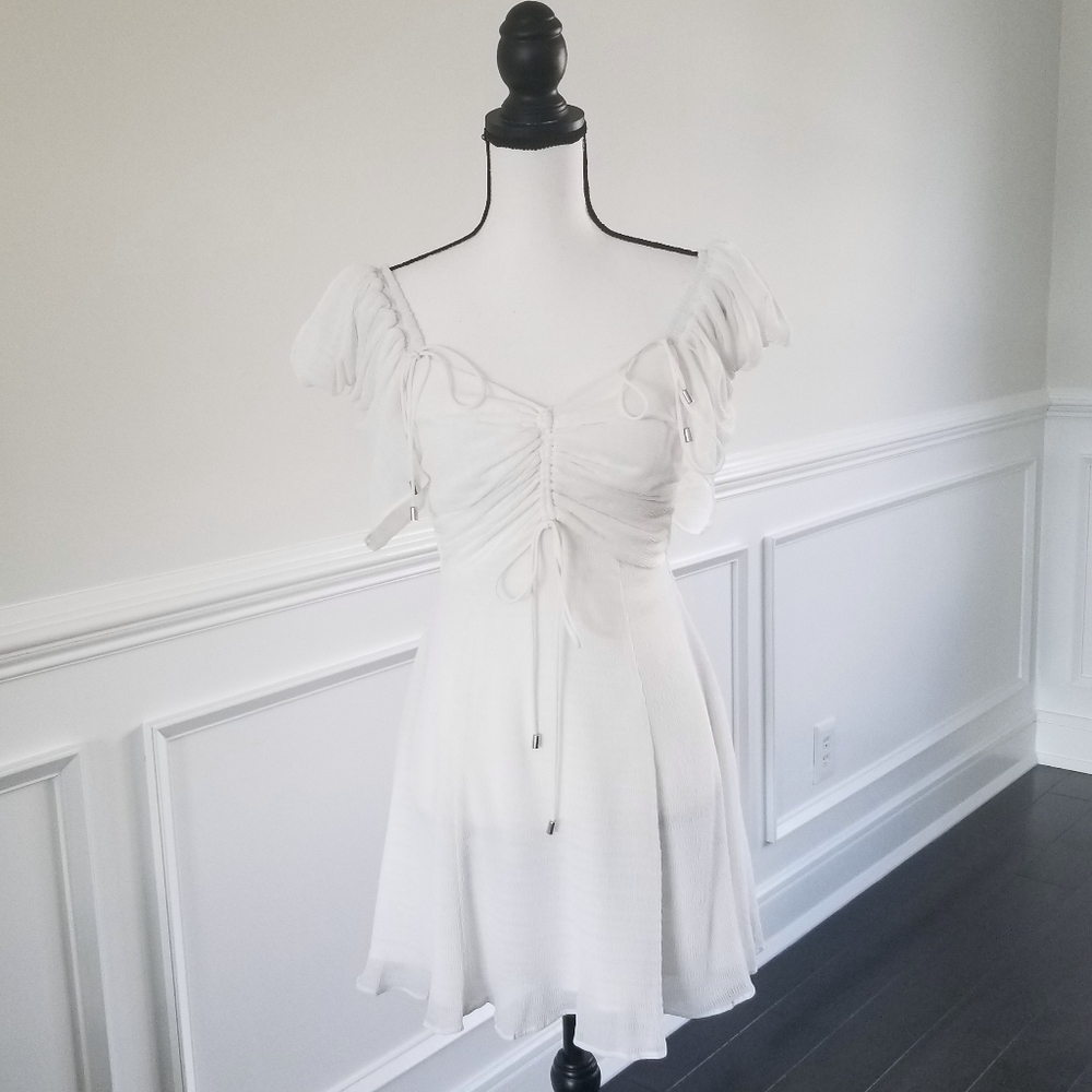 C/Meo Collective Ivory Short Sleeve Dress